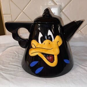 Vintage Warner Bros. Rare 1990 Daffy Duck teapot Looney Tunes